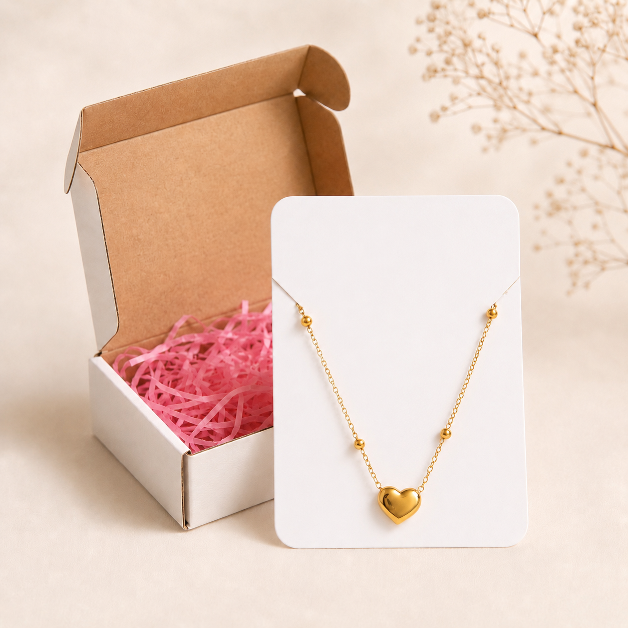 Sparkling Unique Heart Design Necklace