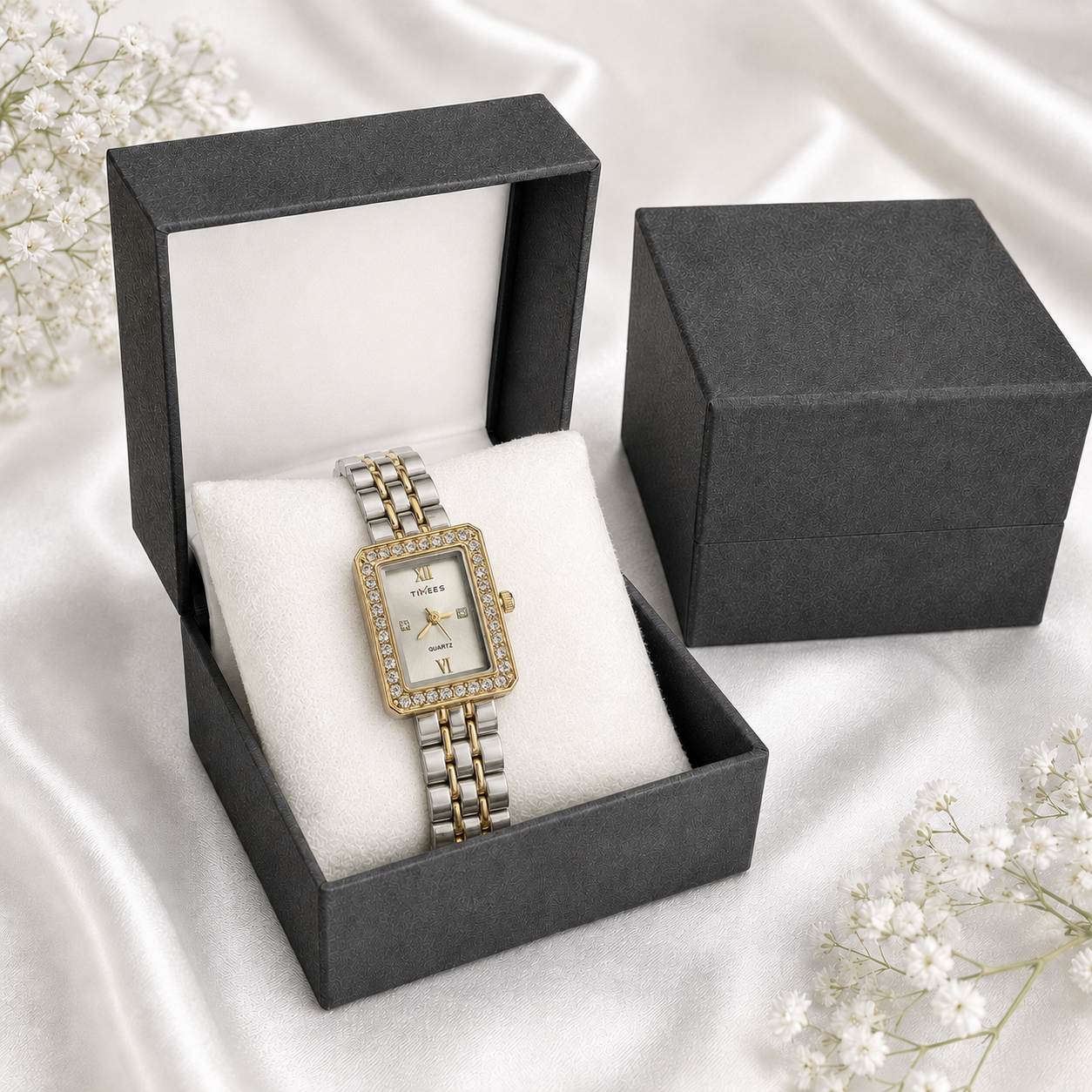 Rectangle Crystal Bracelet Watch
