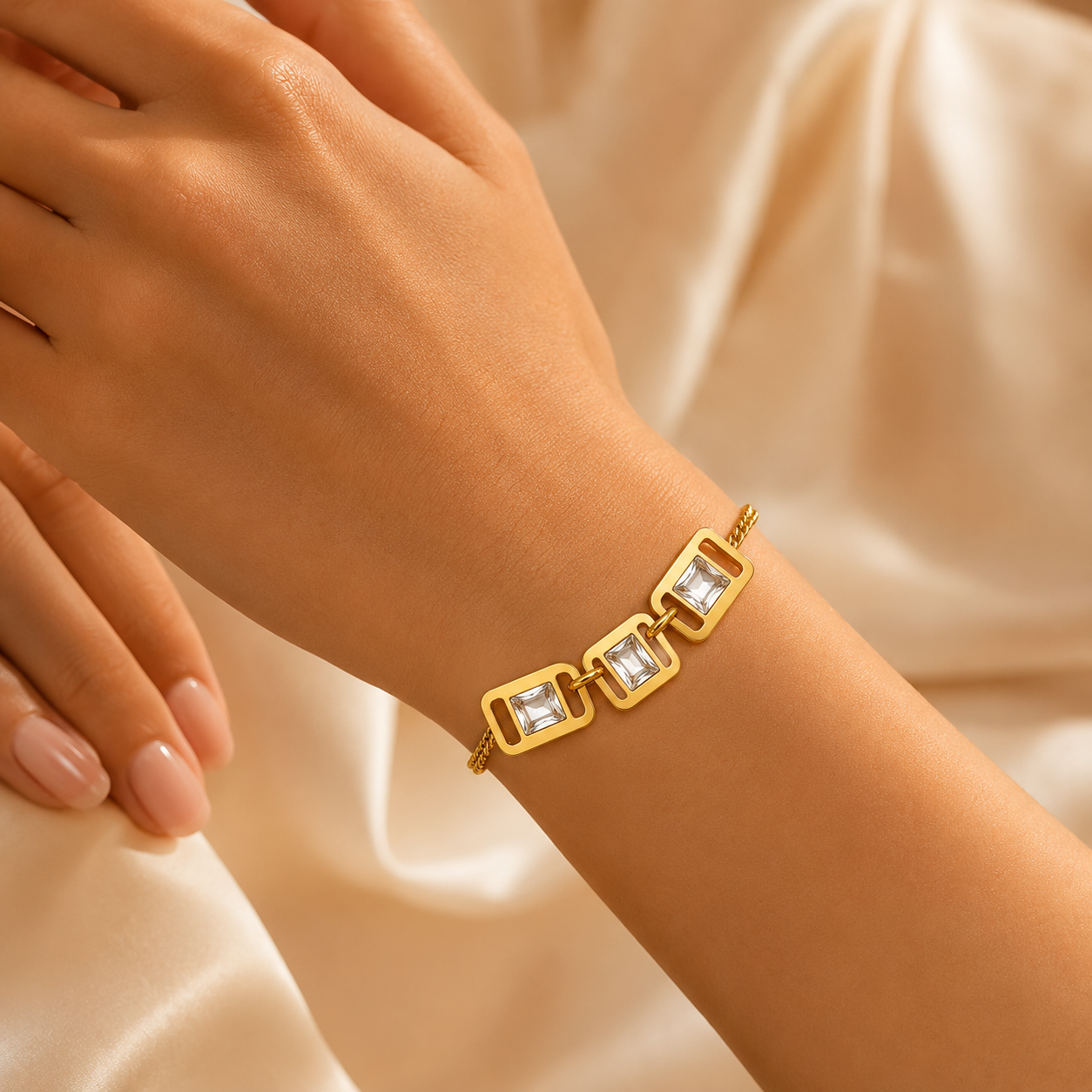 Crystal Buckle Bracelet