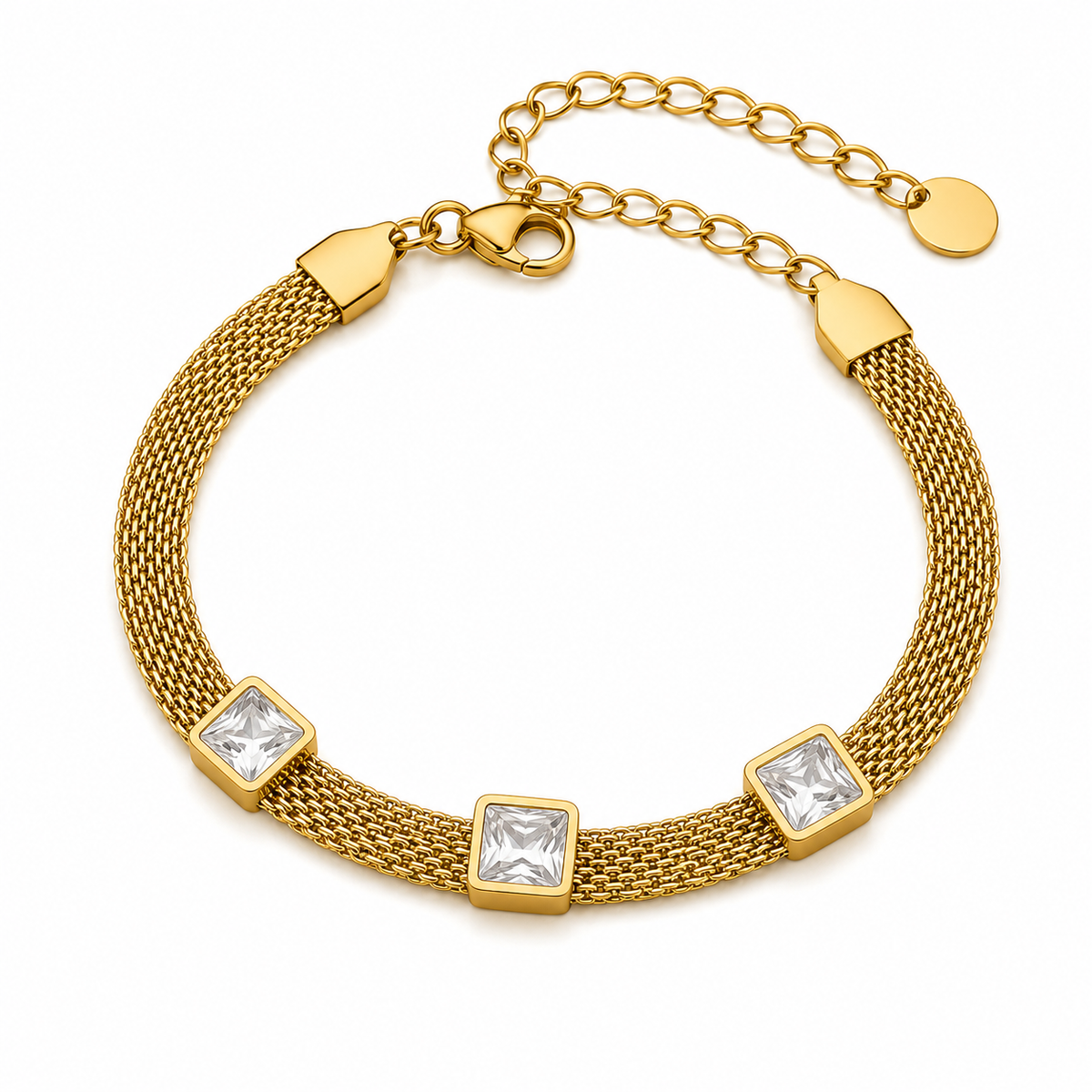Emerald Mesh Bracelet