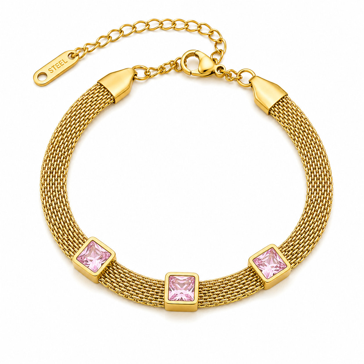 Emerald Mesh Bracelet
