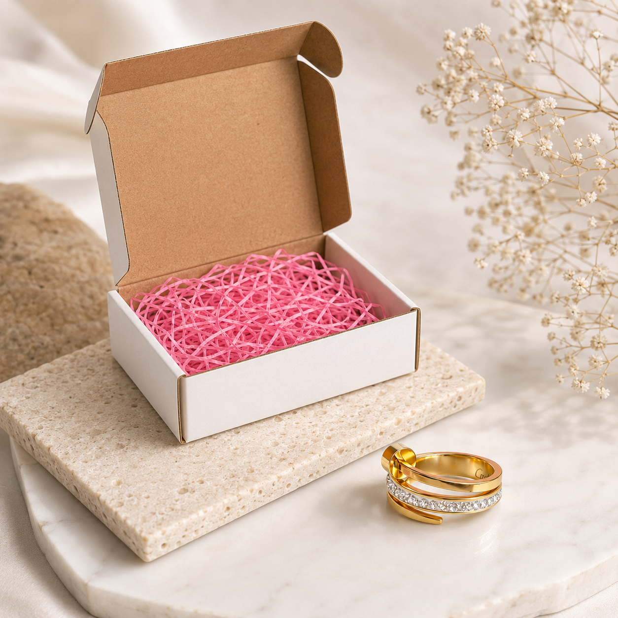Crystal Nail Wrap Ring