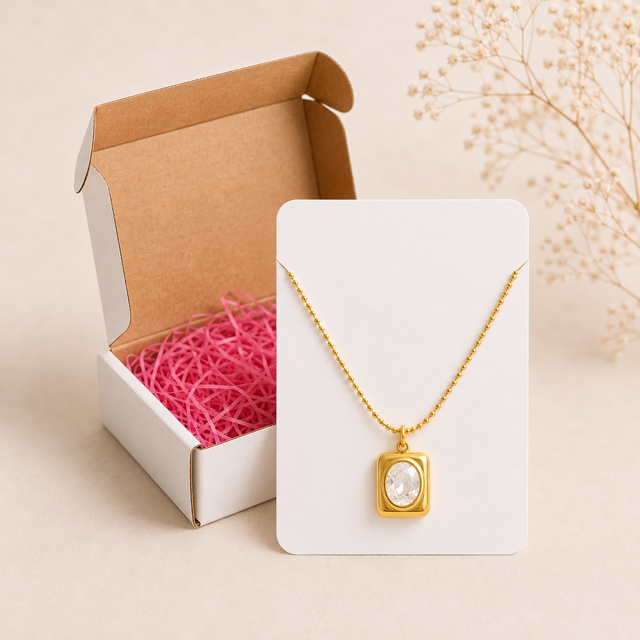 Midnight Gem Pendant Necklace