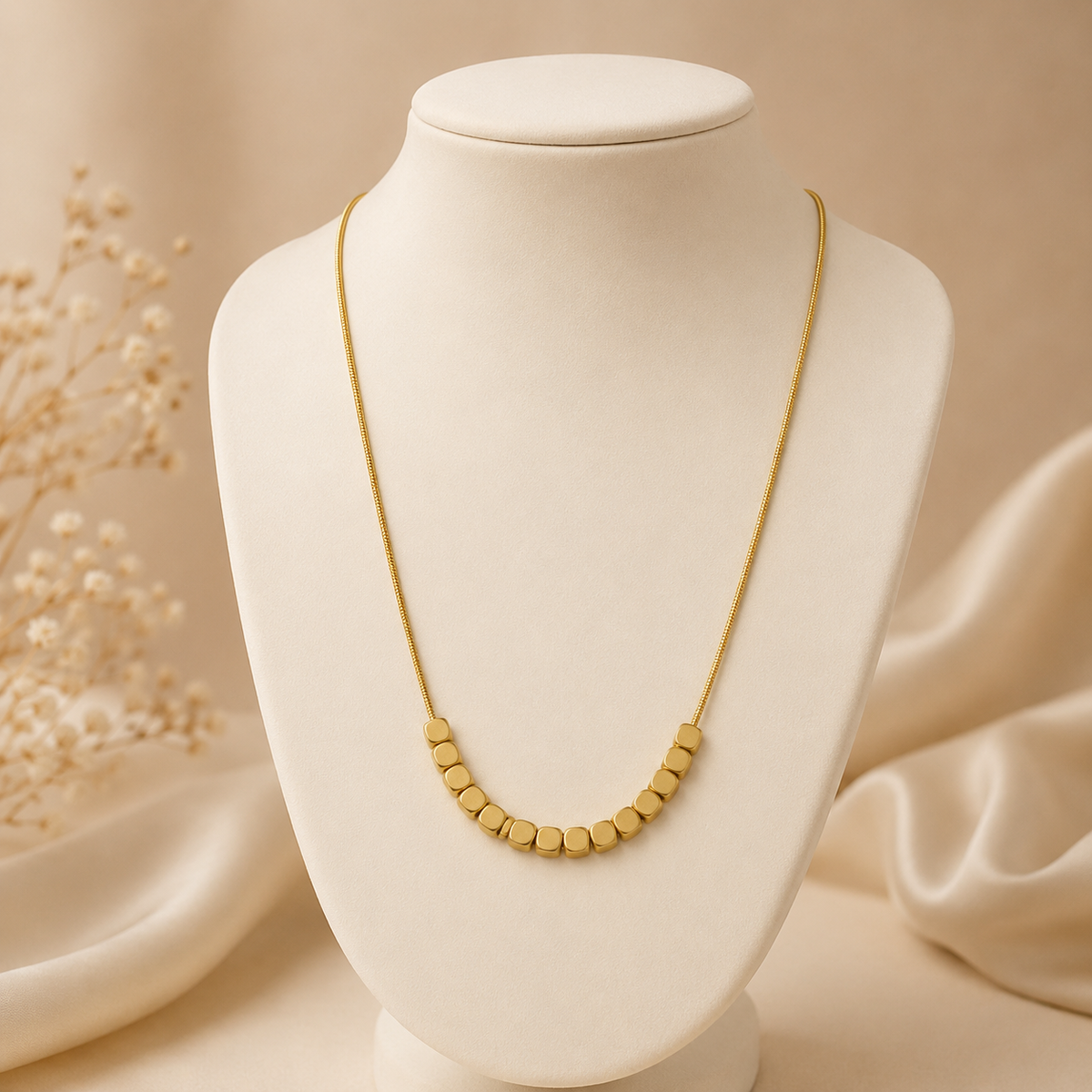 Golden Bead Necklace