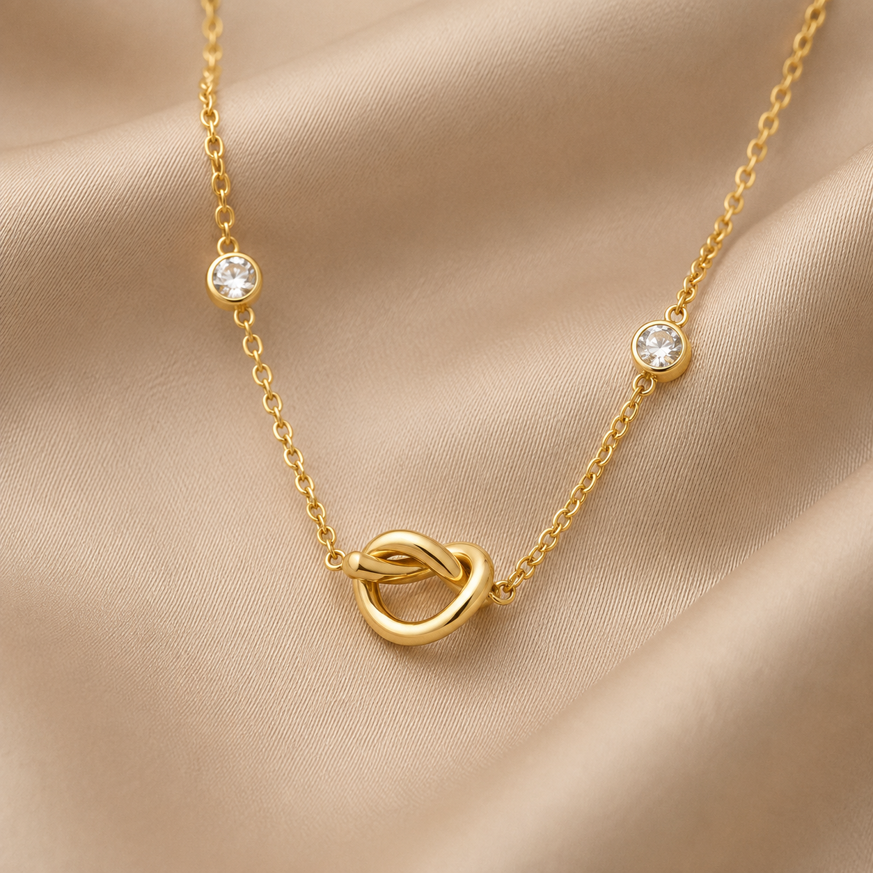 Golden Knot Necklace