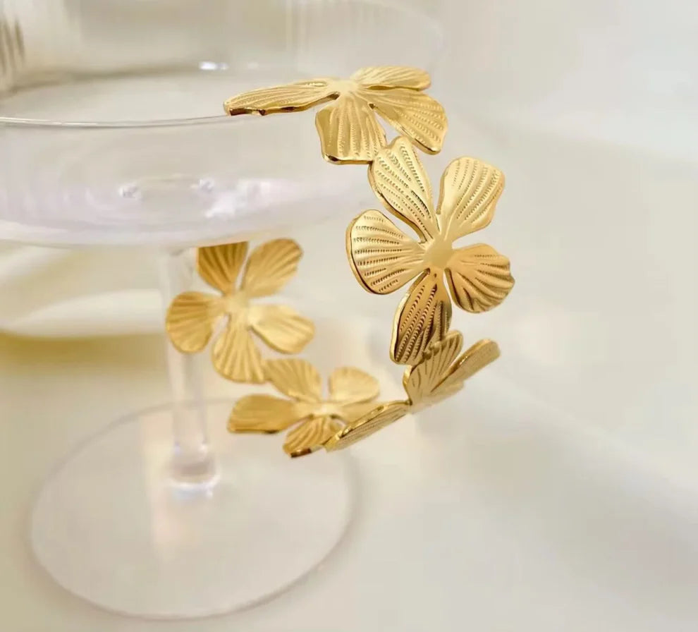 Flower Cuff Bracelet