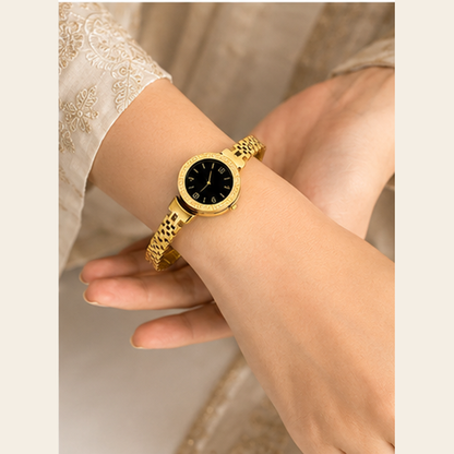 Golden Classic Dial Watch Bangle
