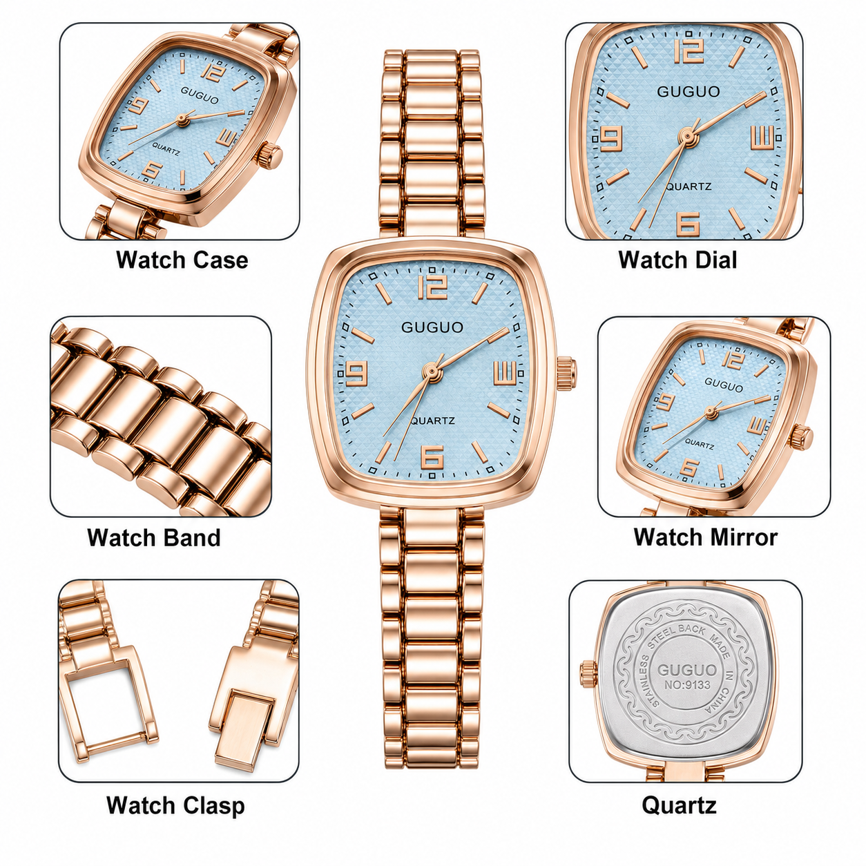Rose Gold Quartz Watch
