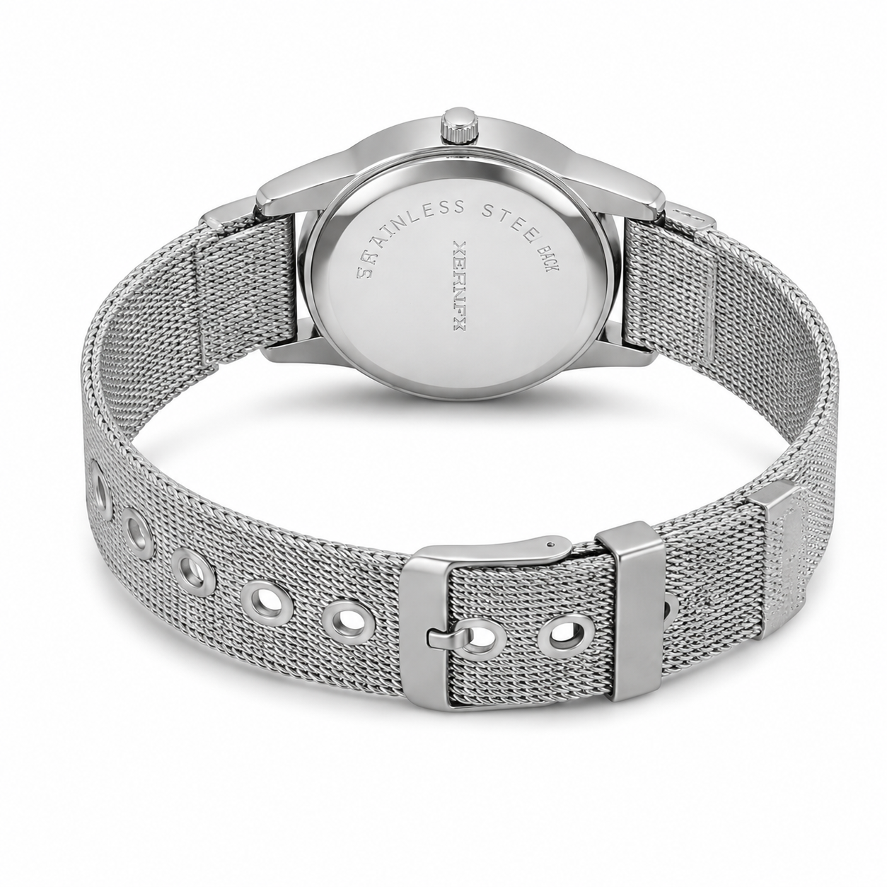 Crystal Bezel Mesh Watch