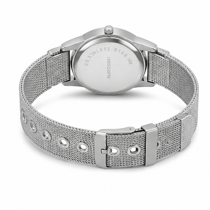 Crystal Bezel Mesh Watch