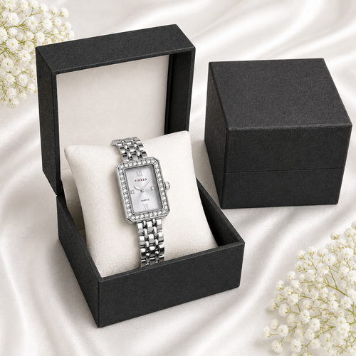 Rectangle Crystal Bracelet Watch