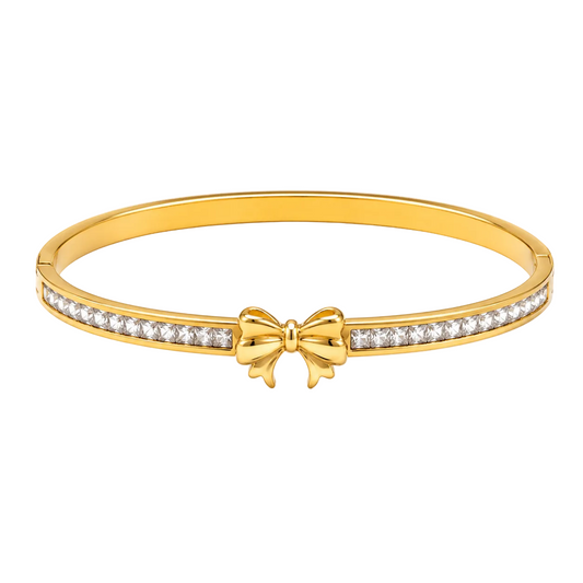 Bow Crystal Bangle