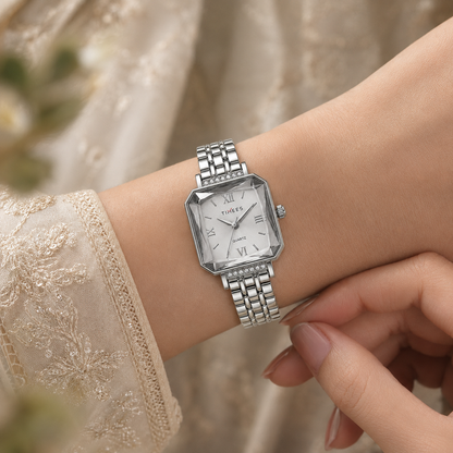 Faceted Square Bracelet Watch