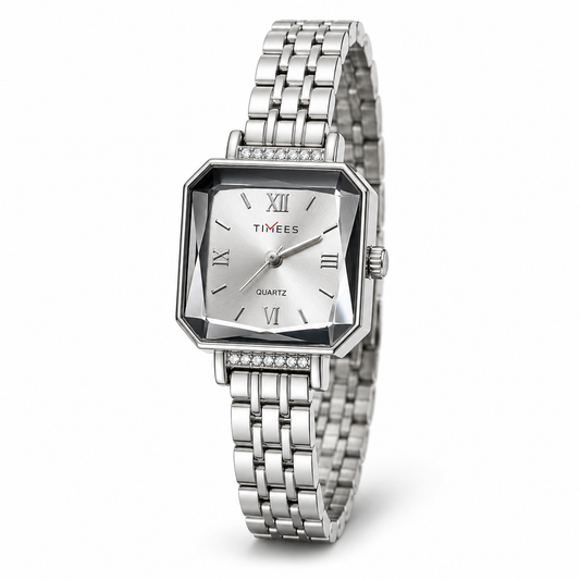 Faceted Square Bracelet Watch