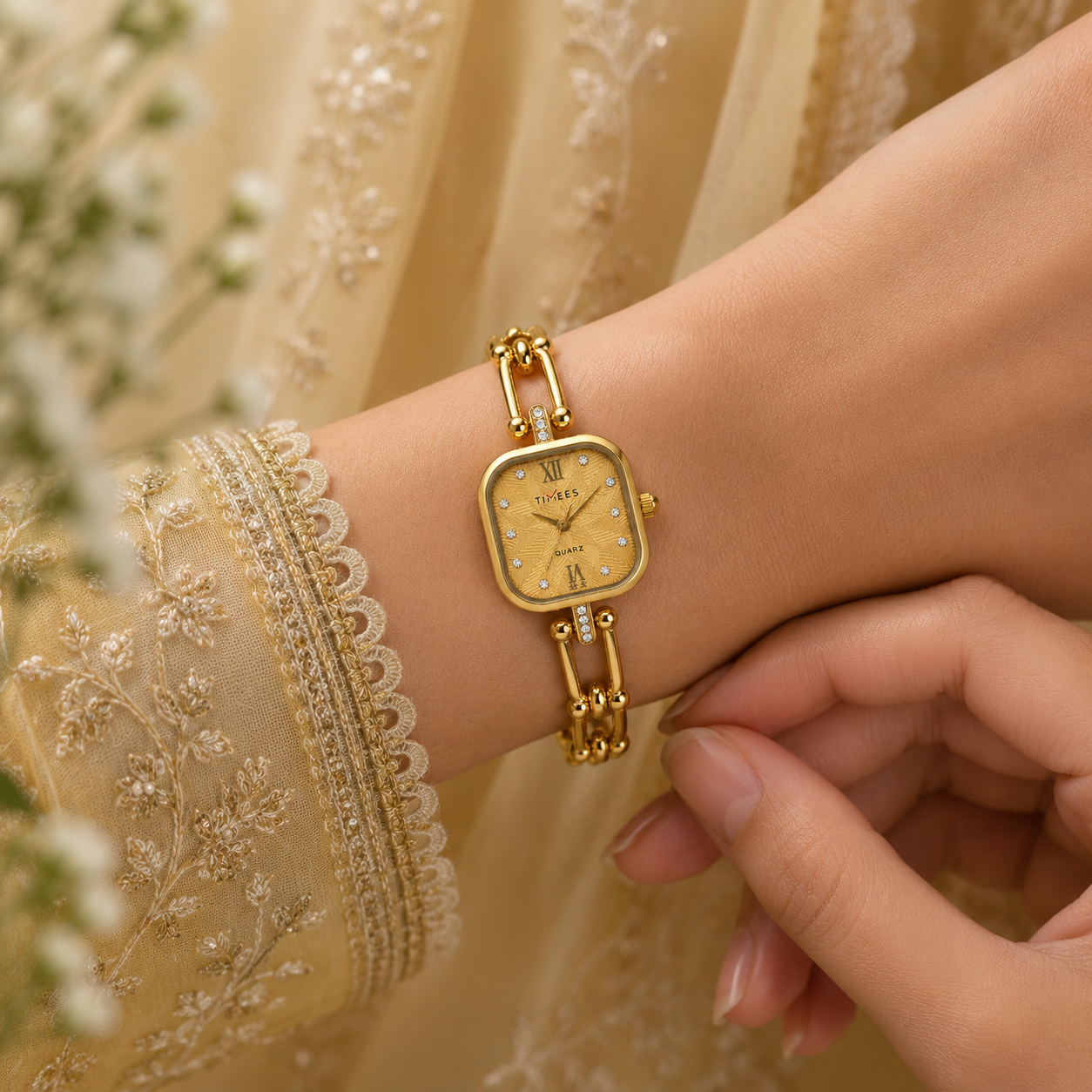 Crystal Link Luxe Watch