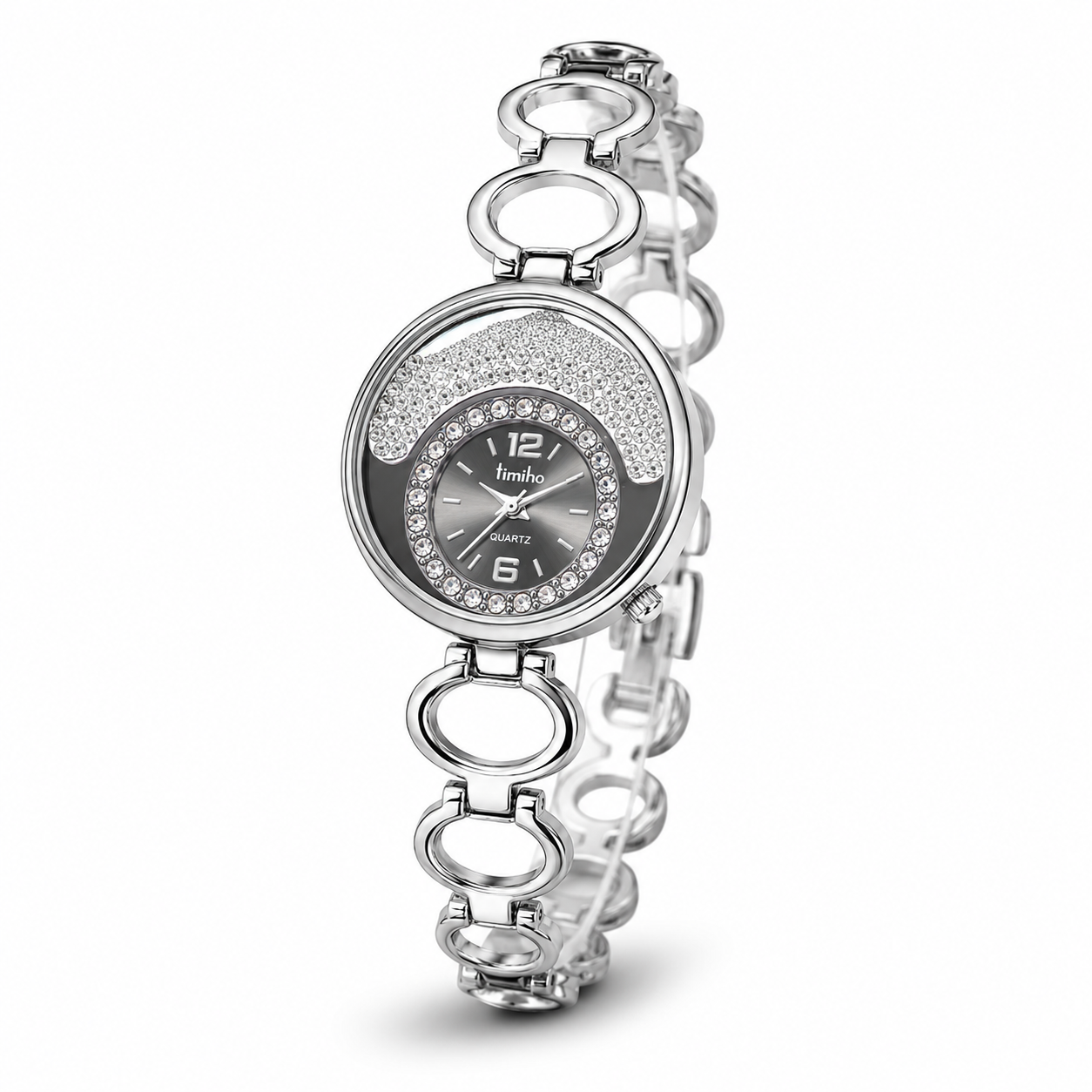 Crystal Accent Analogue Quartz Bracelet Watch