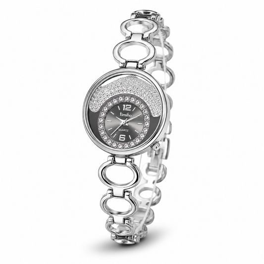 Crystal Accent Analogue Quartz Bracelet Watch