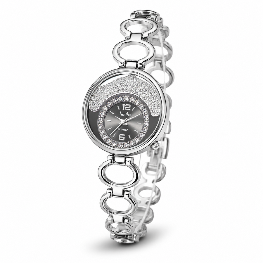 Crystal Accent Analogue Quartz Bracelet Watch