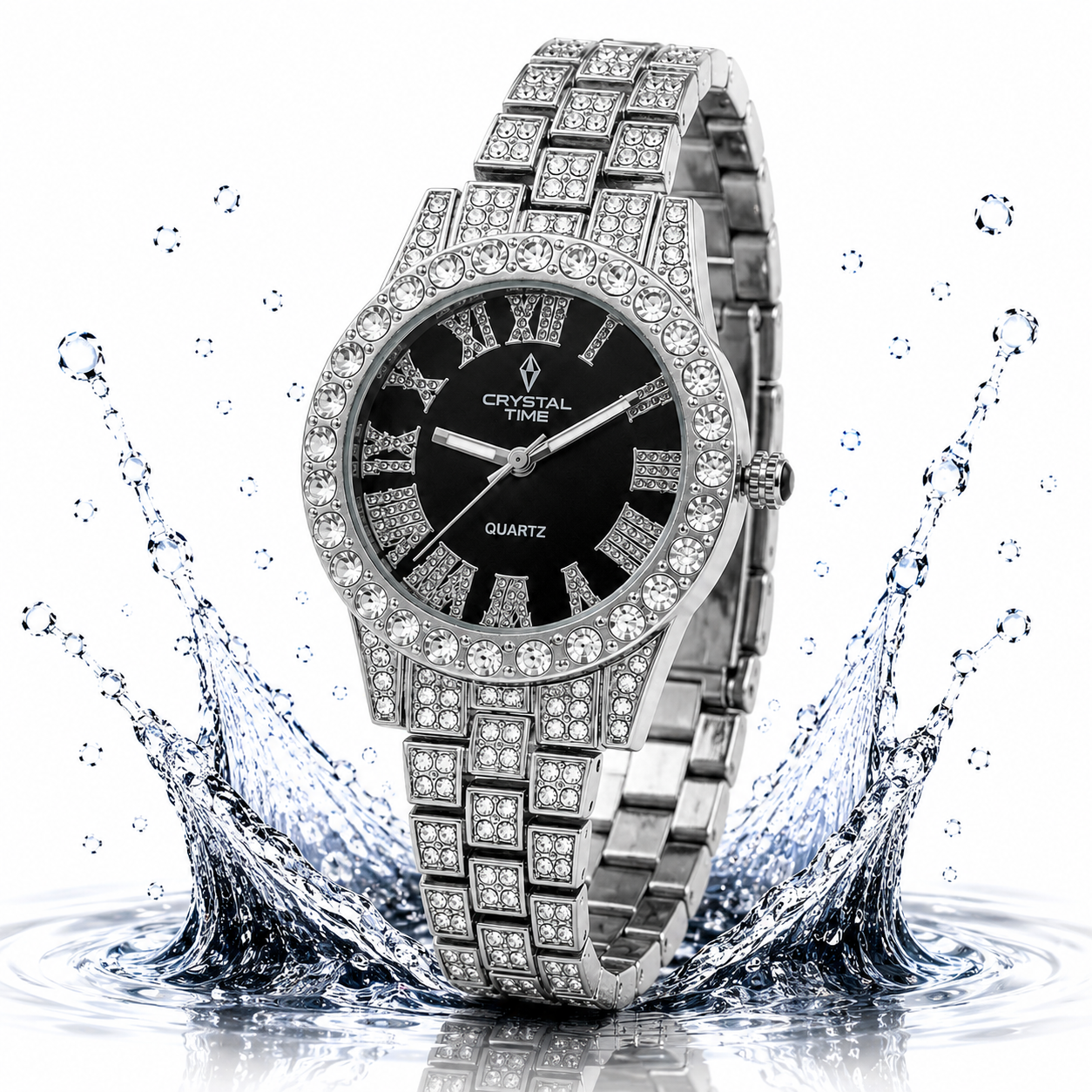 Rhinestone Bracelet Watch