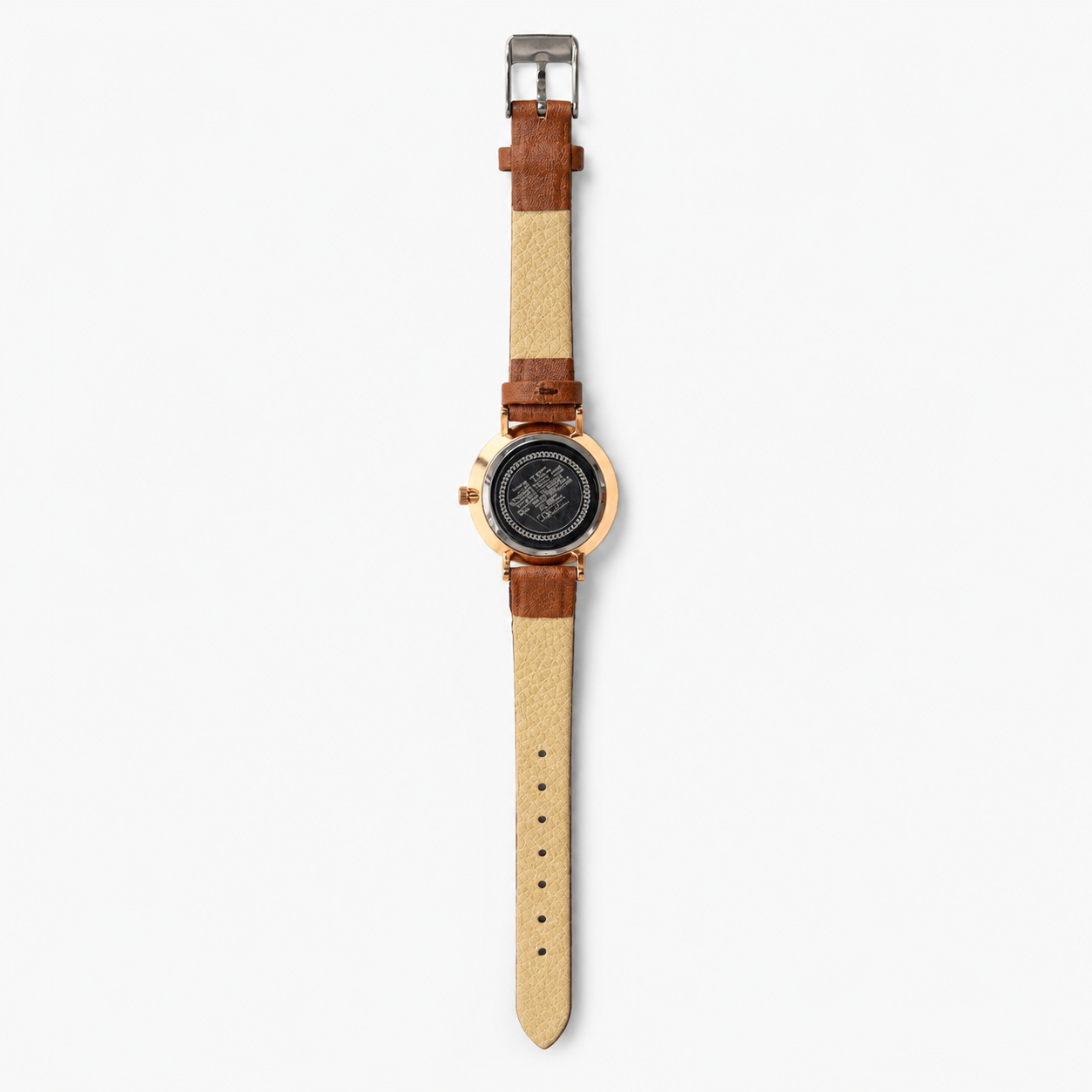 Minimalist Round Dial Leather Watch