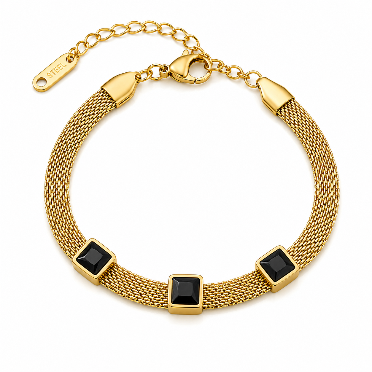 Emerald Mesh Bracelet