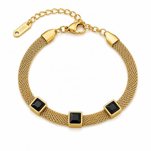 Emerald Mesh Bracelet