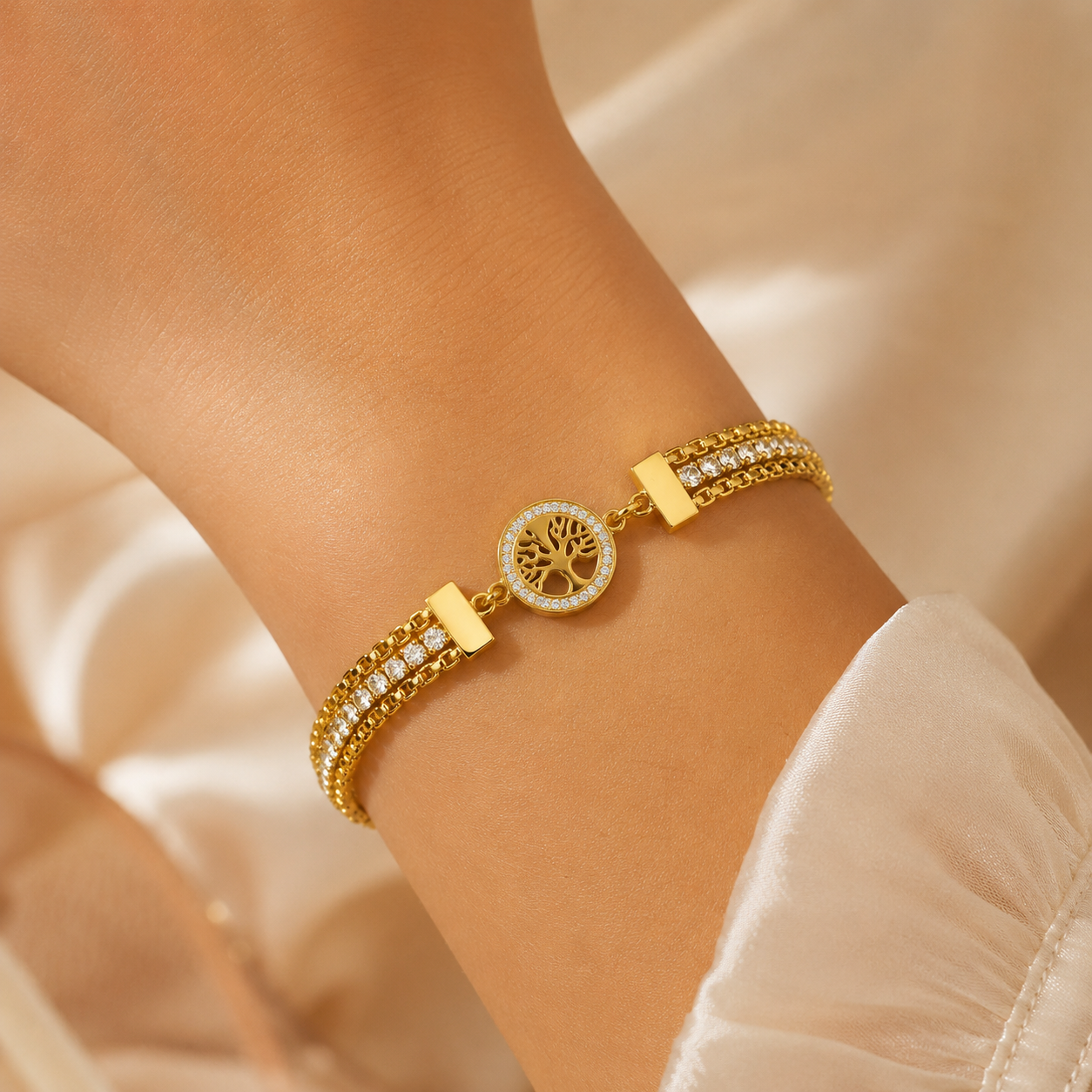 Crystal Tree Bracelet