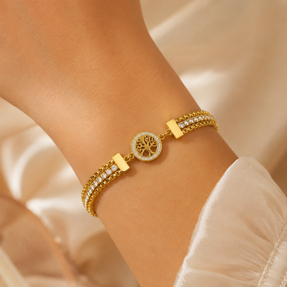 Crystal Tree Bracelet