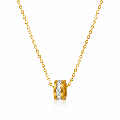Crystal Halo Pendant Necklace