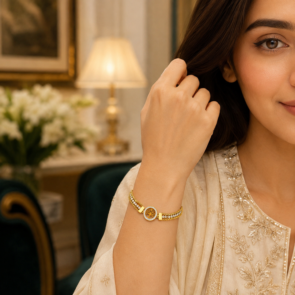 Crystal Tree Bracelet