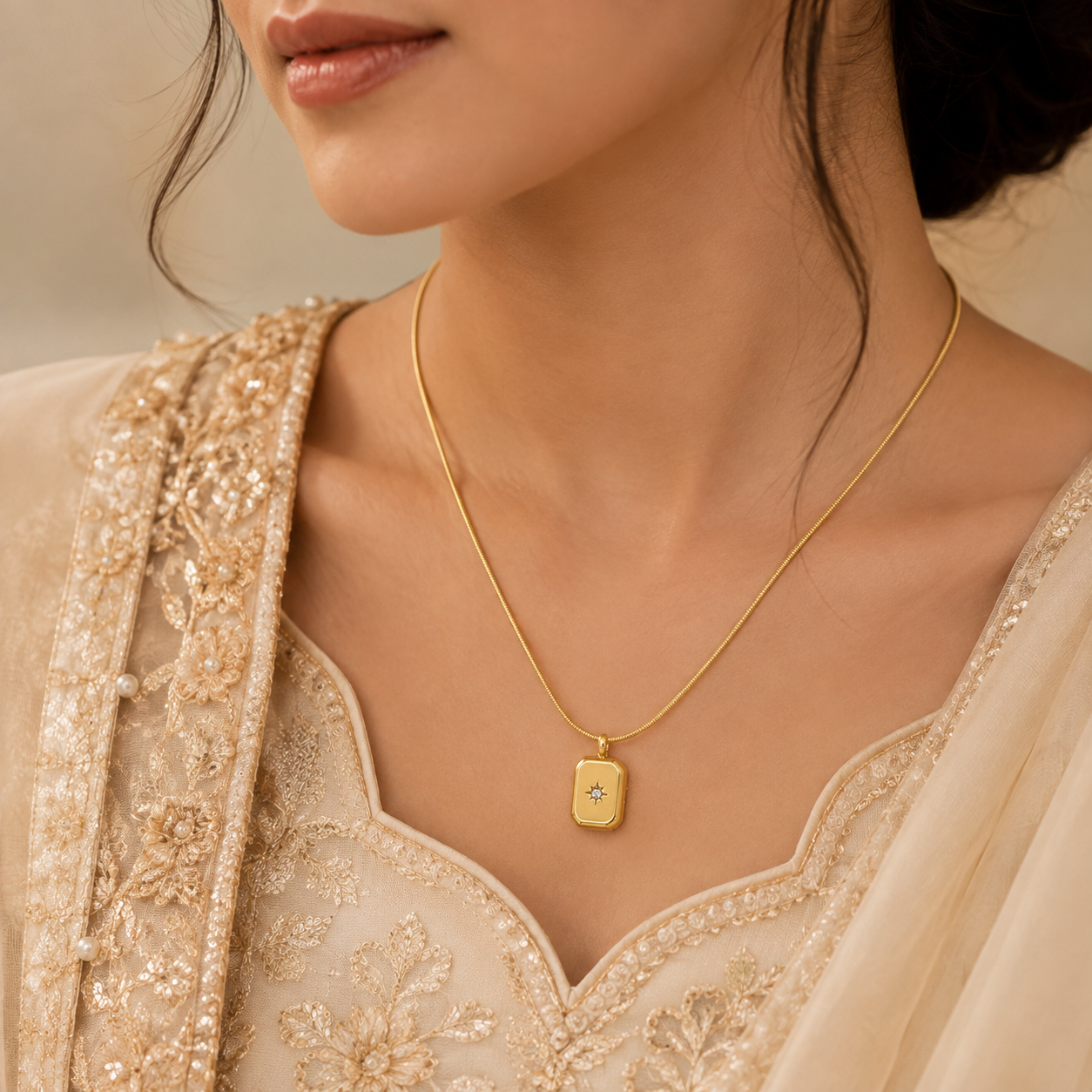 Celestial Crystal Pendant Necklace