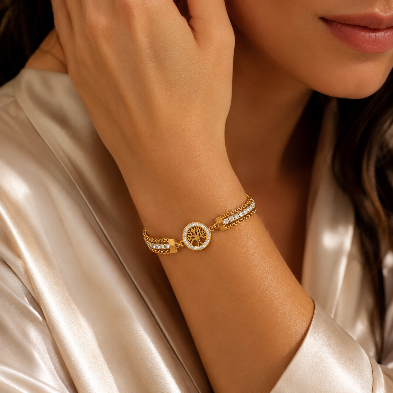 Crystal Tree Bracelet