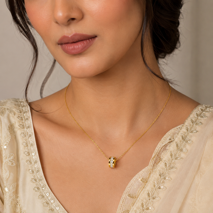 Crystal Halo Pendant Necklace