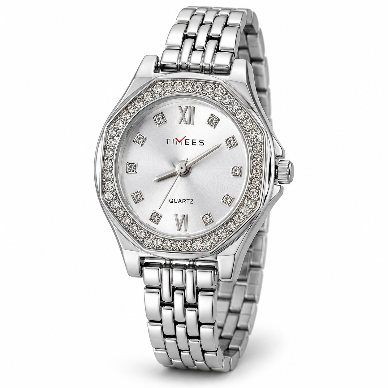 Women’s Crystal Bezel Bracelet Watch