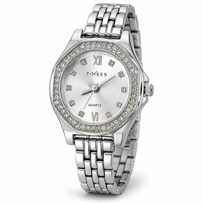 Women’s Crystal Bezel Bracelet Watch