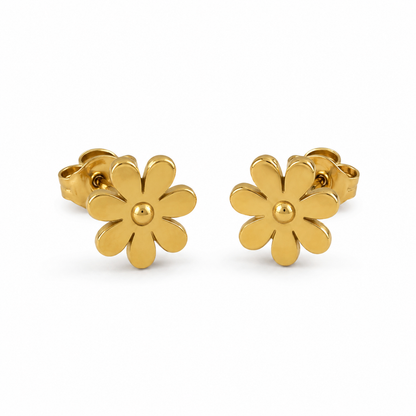Minimal Daisy Stud Earrings