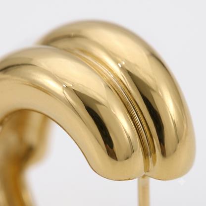 Twin Sculpted Bar Earrings