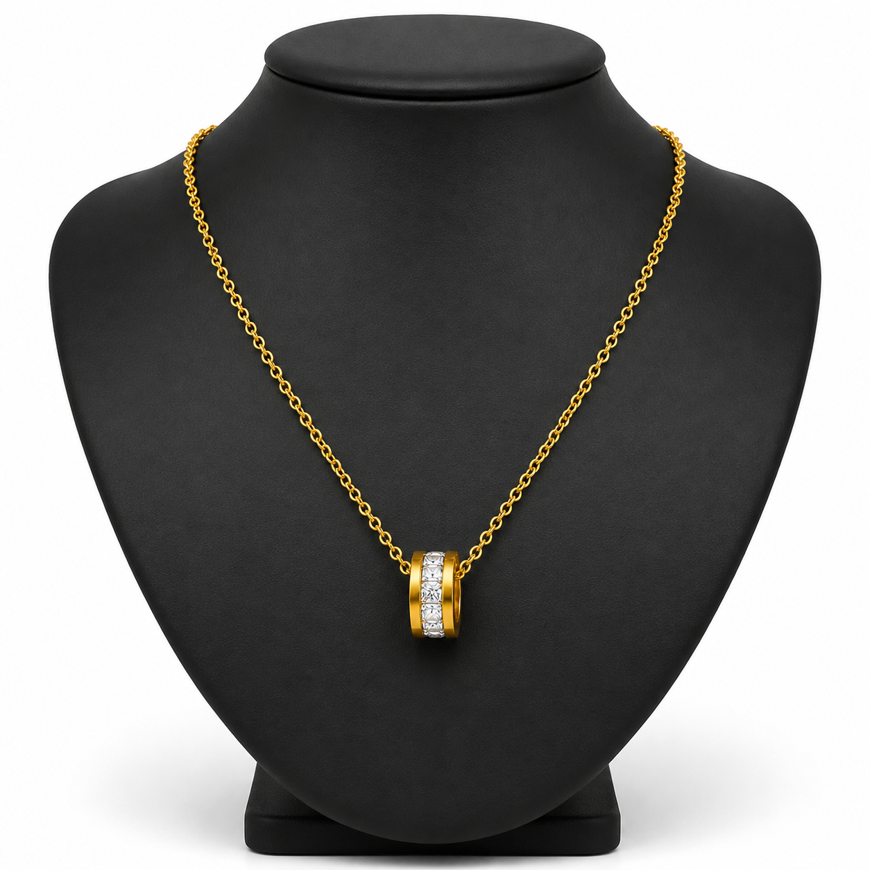 Crystal Halo Pendant Necklace