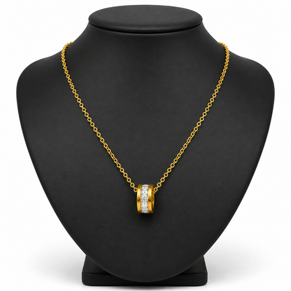 Crystal Halo Pendant Necklace