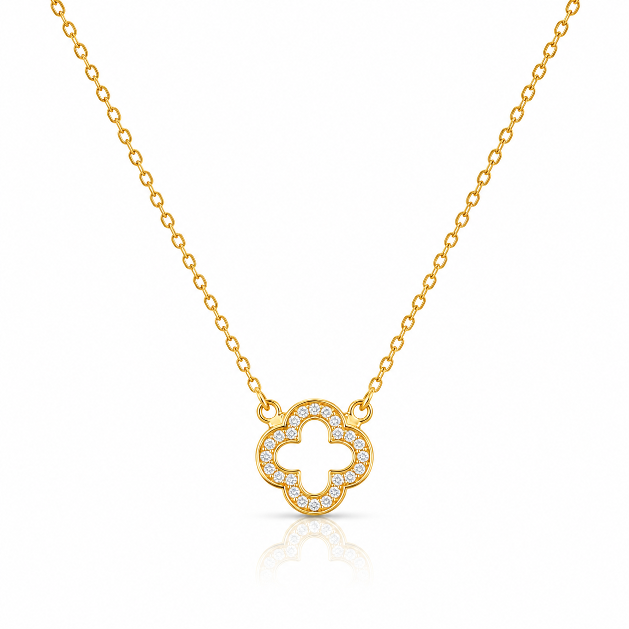 Clover Stone Necklace