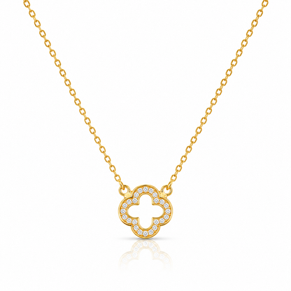 Clover Stone Necklace