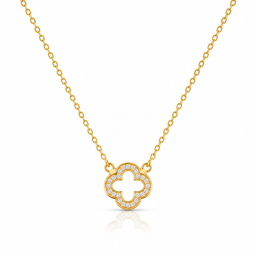 Clover Stone Necklace