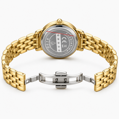 Women’s Gold-Tone Green Dial Watch
