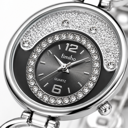 Crystal Accent Analogue Quartz Bracelet Watch