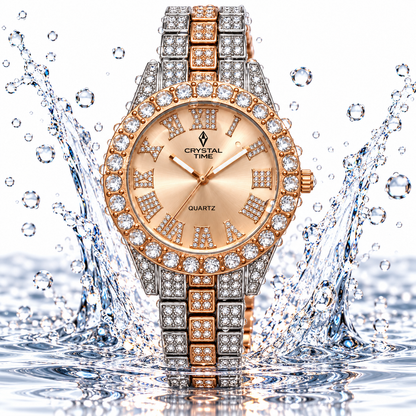 Two-Tone Diamond Roman Watch