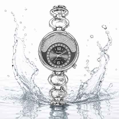 Crystal Accent Analogue Quartz Bracelet Watch