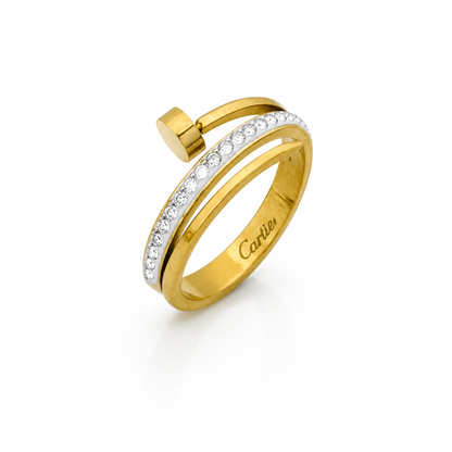 Crystal Nail Wrap Ring