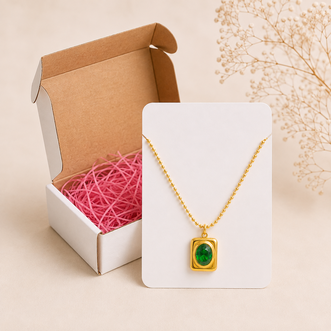 Midnight Gem Pendant Necklace