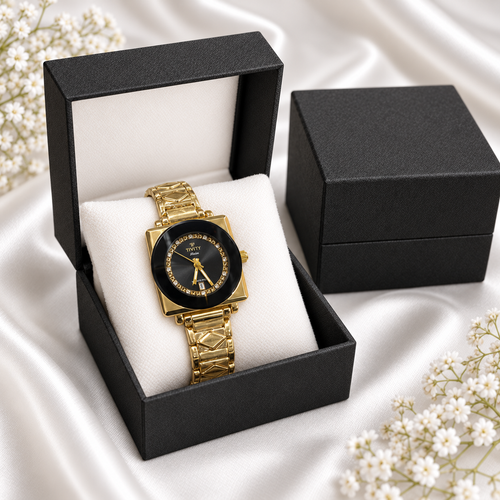 Rain Two-Tone Crystal Watch