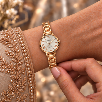 GUGUO Roman Elegance Gold Watch
